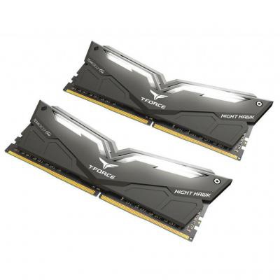Модуль памяти для компьютера DDR4 32GB (2x16GB) 2666 MHz T-Force Night Hawk Black LED/Whi Team (THWD432G2666HC15BDC01)