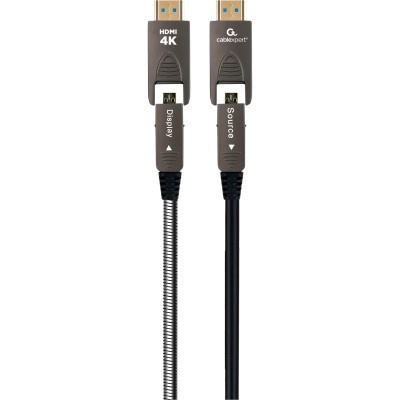 Кабель мультимедійний HDMI to HDMI A/D to A/D 30.0m V.2.0 4K 60Hz Optic (AOC) Cablexpert (CCAP-HDMIDD-AOC-30M)