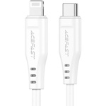 Дата кабель USB-C to Lightning 1.2m 3.0A TPE C3-01 White Acefast (6974316280811)