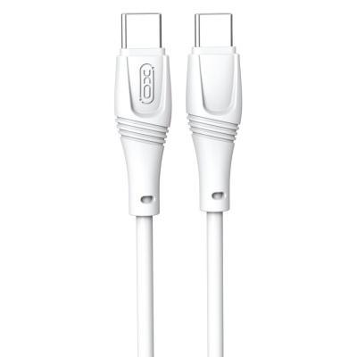 Дата кабель USB-C to USB-C 1.0m 60W High Elastic Zeus XO (NBQ239B_White)