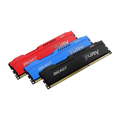 Модуль памяти для компьютера DDR3 4GB 1866 MHz Fury Beast Black Kingston Fury (ex.HyperX) (KF318C10BB/4)