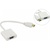 Перехідник HDMI M to VGA F (з кабелями аудіо і живлення від USB) ST-Lab (U-990 white)