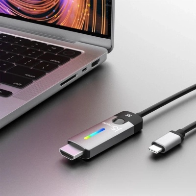 Кабель мультимедійний USB-C to HDMI M 1.8m 8K 60Hz LED RGB J5create (JCC157-N)