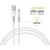 Дата кабель USB 2.0 AM to Lightning 2.0m CBFLEXL2 white Intaleo (1283126521416)