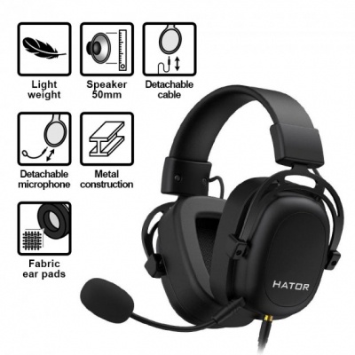 Наушники Hator Hypergang EVO Elite Black (HTA-830)