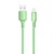 Дата кабель USB 2.0 AM to Lightning 1.0m soft silicone green ColorWay (CW-CBUL042-GR)