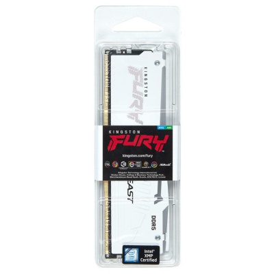 Модуль пам'яті для комп'ютера DDR5 16GB 6400 MHz Beast White RGB XMP Kingston Fury (ex.HyperX) (KF564C32BWA-16)