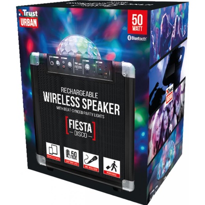 Акустическая система Trust Fiesta Disco Wireless Bluetooth Speaker with party lights (21405)