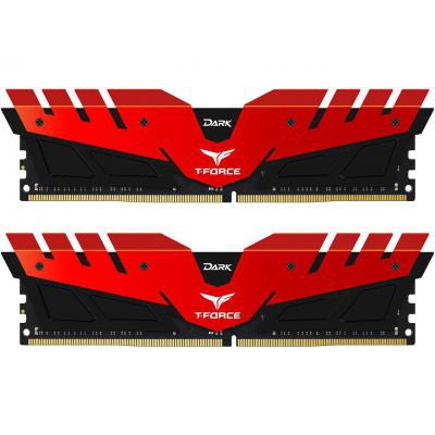 Модуль памяти для компьютера DDR4 32GB (2x16GB) 2400 MHz T-Force Dark Red Team (TDRED432G2400HC15BDC01)