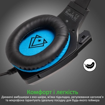 Навушники Vertux Denali 7.1 Mini Jack 3.5мм Blue (denali.blue)