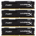 Модуль памяти для компьютера DDR4 32GB (4x8GB) 2400 MHz Fury Black Kingston (HX424C15FBK4/32)