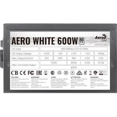 Блок питания AeroCool 600W AERO WHITE (AERO WHITE 600W)