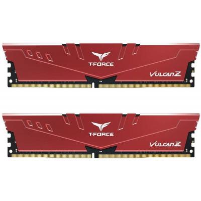 Модуль памяти для компьютера DDR4 8GB (2x4GB) 2666 MHz T-Force Vulcan Z Red Team (TLZRD48G2666HC18HDC01)
