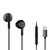 Навушники Ergo VM-730 Type-C Earphones Black (VM-730K)