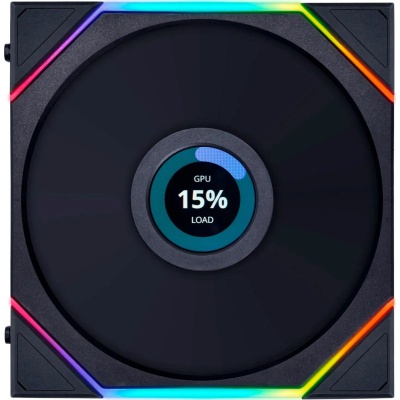 Кулер до корпусу Lian Li Reverse TL LCD 140-1, Black (G99.14RTLLCD1B.00)