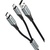 Дата кабель USB 2.0 AM to Micro 5P + Type-C 0.5m Y-Splitter 480Mbps Aluminum Alloy Gray Vention (CQGHD)