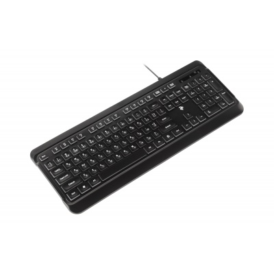 Клавіатура 2E KS120 White backlight USB Black (2E-KS120UB)
