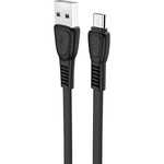 Дата кабель USB 2.0 AM to Micro 5P 1.0m 2.4A TPE X40 black HOCO (6931474711670)