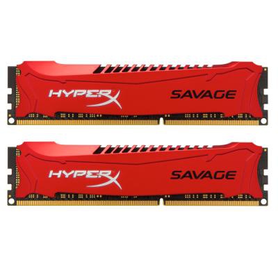 Модуль памяти для компьютера DDR3 8GB (2x4GB) 2133 MHz Savage Red Kingston (HX321C11SRK2/8)