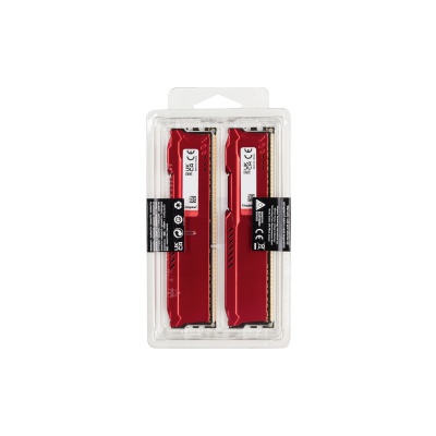Модуль памяти для компьютера DDR3 8GB (2x4GB) 1866 MHz Fury Beast Red Kingston Fury (ex.HyperX) (KF318C10BRK2/8)