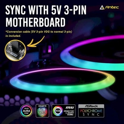 Кулер для корпуса Antec PRIZM 120 ARGB 5+C (0-761345-77512-0)