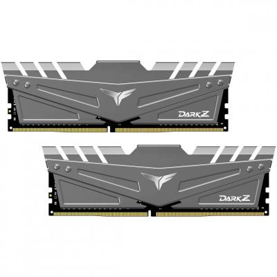 Модуль памяти для компьютера DDR4 16GB (2x8GB) 3600 MHz T-Force Dark Z Gray Team (TDZGD416G3600HC18JDC01)