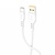 Дата кабель USB 2.0 AM to USB-C 1.0m 2.4A silicone white Denmen (DM-D06T-WH)
