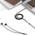 Перехідник USB-C to 2x3.5mm F 1.0m NB-R269B black XO (NB-R269B.black)