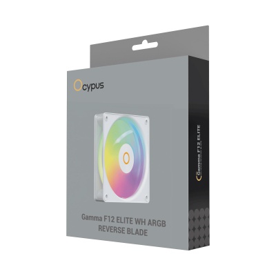 Кулер до корпусу OCYPUS GAMMA F12 ELITE WH ARGB REVERSE BLADE (GAMMA-F12-WH1AM01E-GL)
