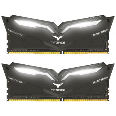 Модуль памяти для компьютера DDR4 16GB (2x8GB) 3200 MHz T-Force Night Hawk Black/White Team (THWD416G3200HC16CDC01)