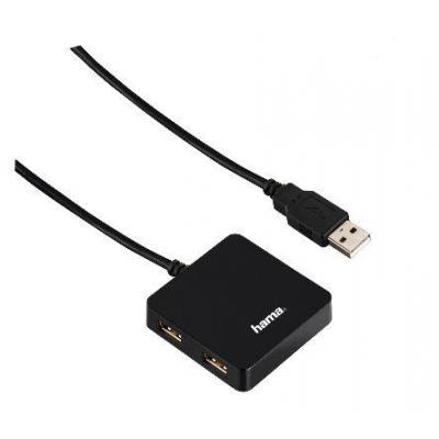 Концентратор HAMA 4 порта, USB 2.0 (00012131)