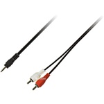 Кабель мультимедійний Jack 3.5mm M to 2xRCA M 3.0m Piko (1283126473906)