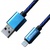 Дата кабель USB 2.0 AM to Lightning 1.0m Blue/Black Grand-X (FL05BLB)