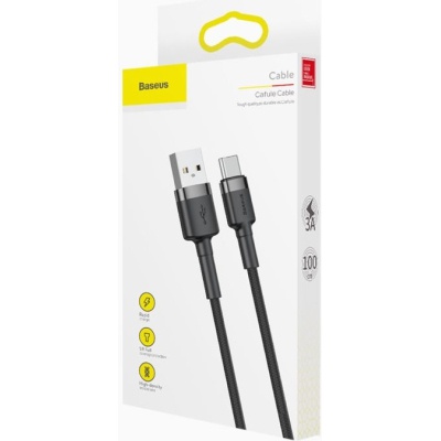 Дата кабель USB 2.0 AM to Type-C 1.0m Black-Grey Baseus (491798)