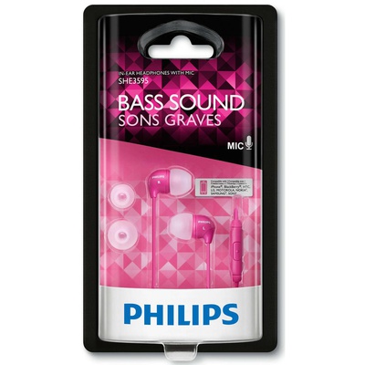 Наушники PHILIPS SHE3595 Pink (SHE3595PK/00)