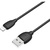 Дата кабель USB 2.0 AM to Lightning 1.0m BX19 Benefit 3A Black BOROFONE (BX19LB)