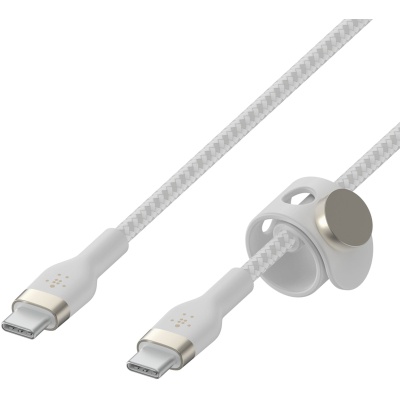 Дата кабель USB-C to USB-C 2.0m 60W White Belkin (CAB011BT2MWH)