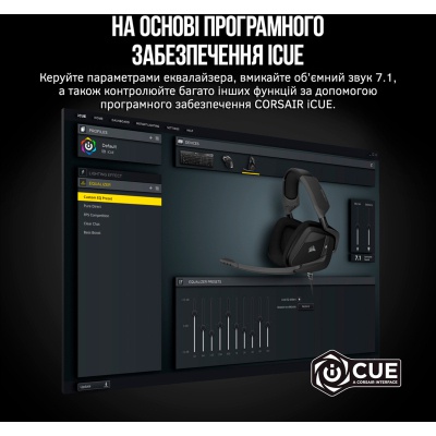 Навушники Corsair Void RGB Elite USB Premium with 7.1 Surround Sound Carbon (CA-9011203-EU)