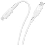Дата кабель USB-C to USB-C powerlink-cc120.white Promate (powerlink-cc120.white)