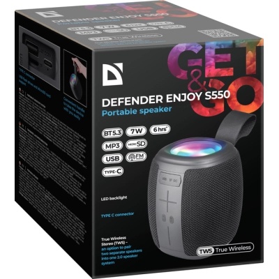 Акустична система Defender Enjoy S550 Bluetooth Black (65553)