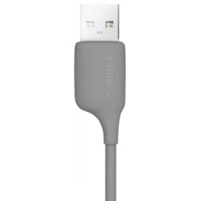 Дата кабель USB 2.0 AM to Lightning 1.2m Grey PURIDEA (L02-Grey)