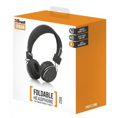 Наушники Trust Ziva On-Ear Mic Black (21821)