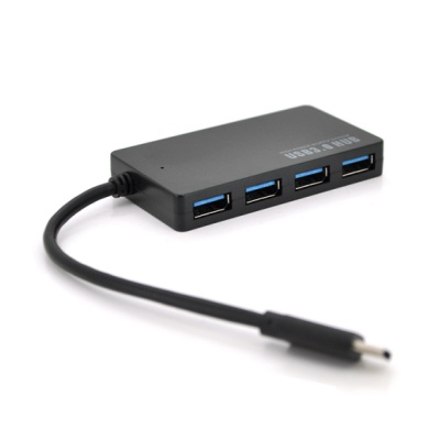 Концентратор Voltronic USB-C 4xUSB 3.0 5Gb/s black (YT-HTC3/4)