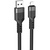 Дата кабель USB 2.0 AM to Lightning 1.2m 2.4A nylon aluminum U110 black HOCO (6931474770561)