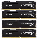 Модуль памяти для компьютера DDR4 64GB (4x16GB) 2133 MHz HyperX FURY Black Kingston (HX421C14FBK4/64)