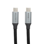 Дата кабель USB-C to USB-C 1.0m 10Gbps, 100W, 20V/ 5A, 4K/ 60HZ USB3.1 PowerPlant (CA913312)