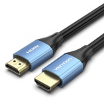 Кабель мультимедійний HDMI to HDMI 5.0m V2.0 4K 60Hz Aluminum Alloy Blue Vention (ALHSJ)