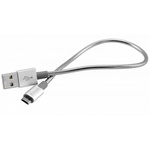 Дата кабель USB 2.0 AM to Micro 5P 0.3m silver Verbatim (48865)