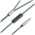 Наушники HF RM-501 Black (mic + button call answering) Remax (37152)