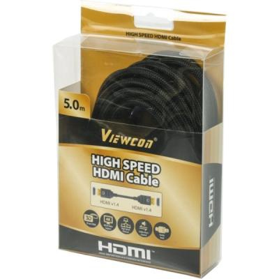 Кабель мультимедийный HDMI to HDMI 5.0m ferrite v.1.4 Cablexpert (VC-HDMI-510-5m)